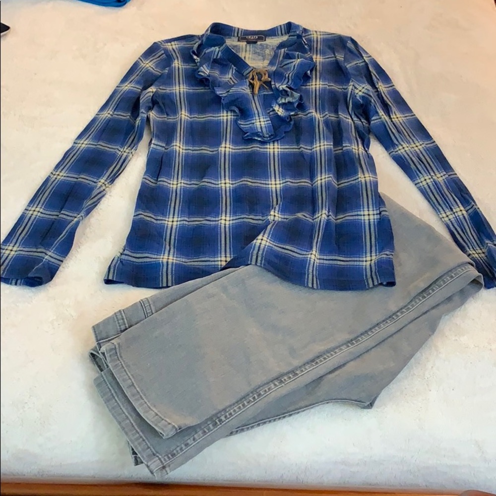 CHAPS Shirt + free Jeans✨